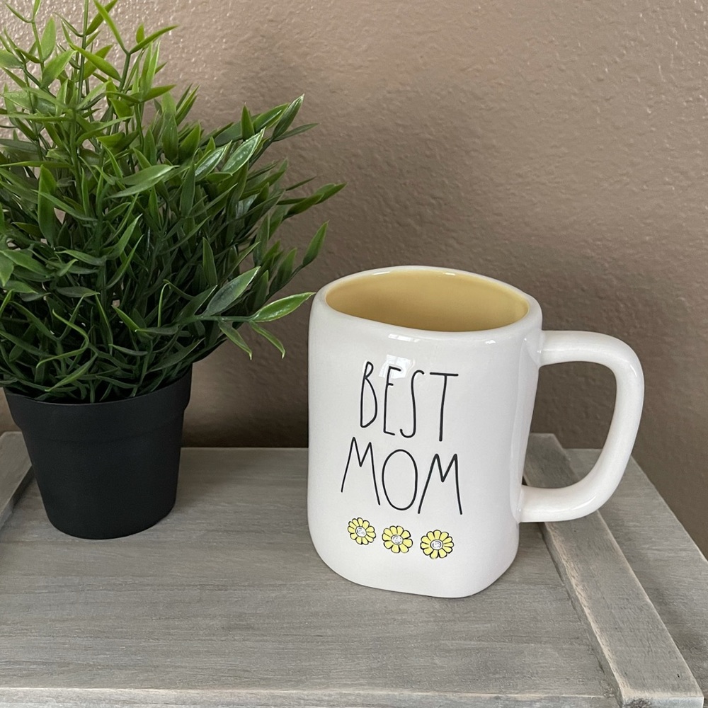 Rae Dunn Mug Best Mom Flowers